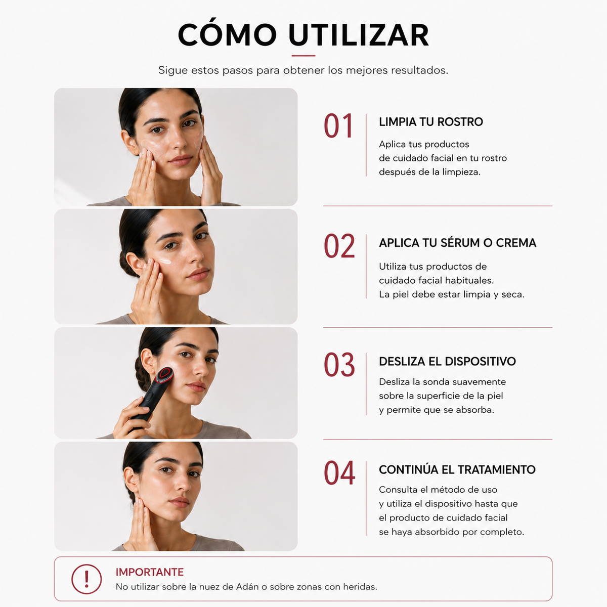 Elyrah™ Masajeador Facial EMS 7 en 1